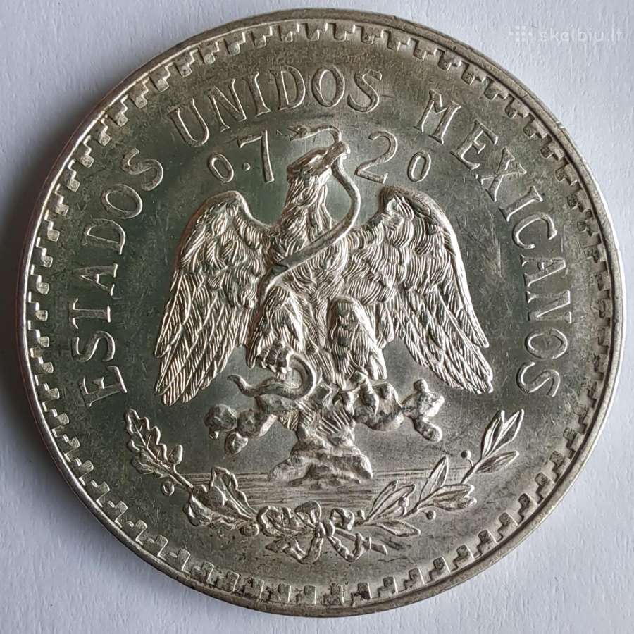 1943 Meksika 1 pesas - nuotraukos Nr. 2