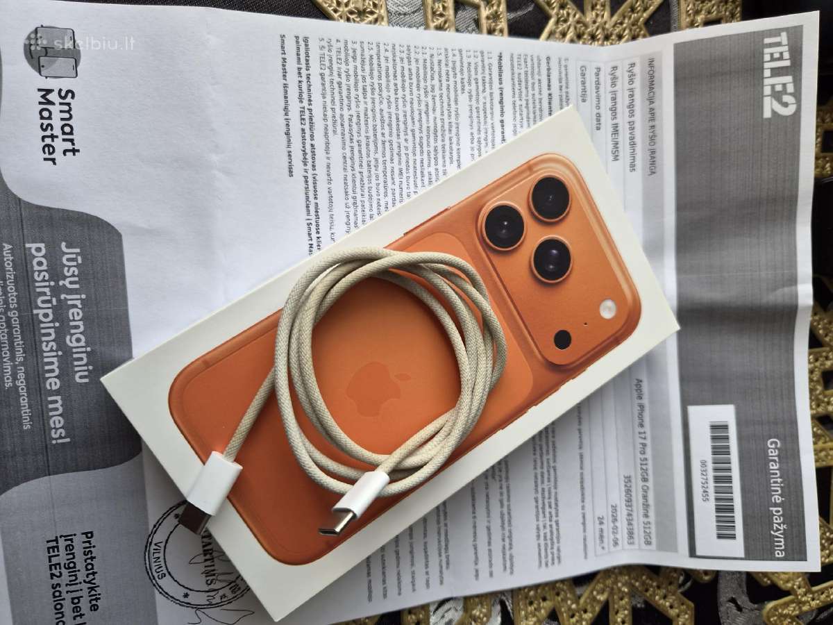 iPhone 17 Pro Cosmic Orange 512gb - nuotraukos Nr. 11