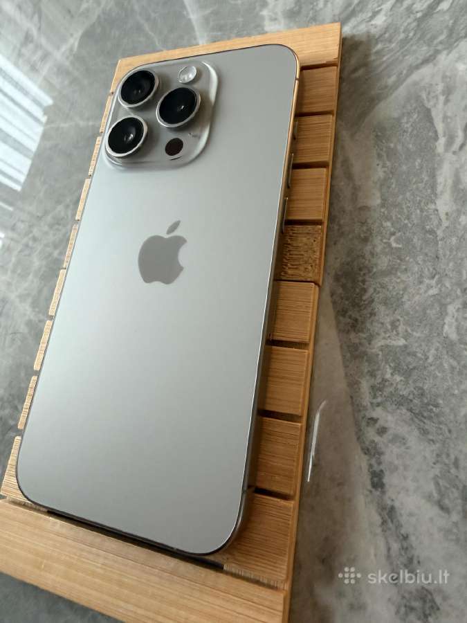 iPhone 15 Pro 128gb, Natural Titanium (2024) - nuotraukos Nr. 2