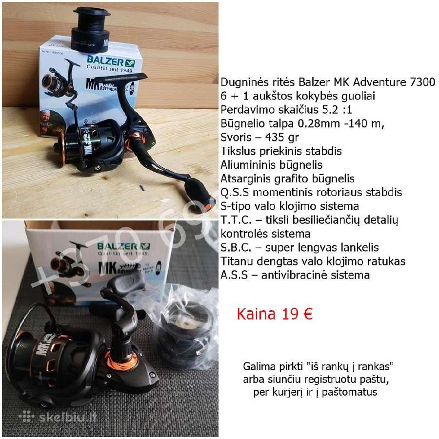 Okuma Boster Bt-7000 karpinė ritė - nuotraukos Nr. 17