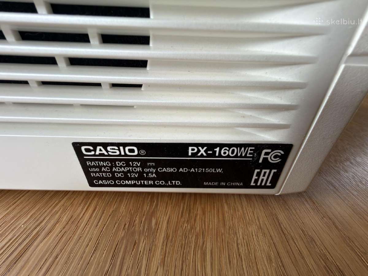 Casio Px-160we baltas 88 klav. - nuotraukos Nr. 5