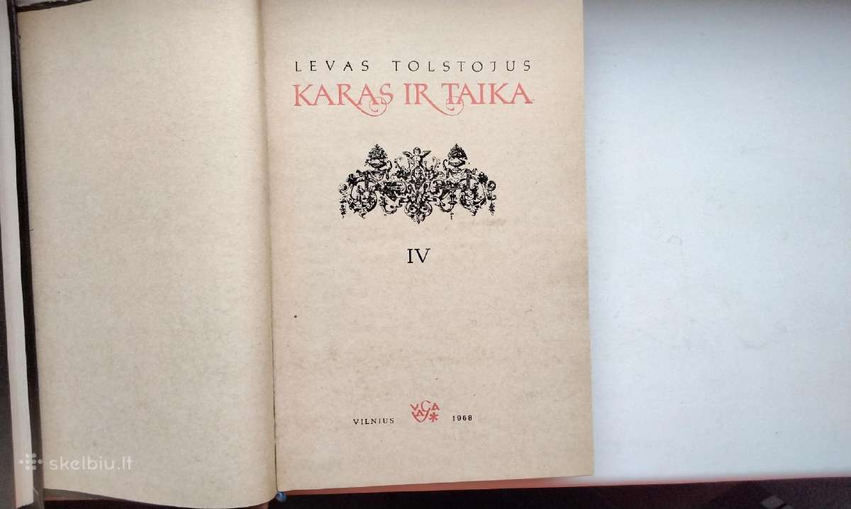 L. Tolstojus. Karas ir taika. 2,3,4 tomai. 1968 m. - nuotraukos Nr. 17