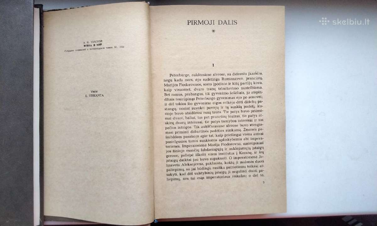 L. Tolstojus. Karas ir taika. 2,3,4 tomai. 1968 m. - nuotraukos Nr. 18