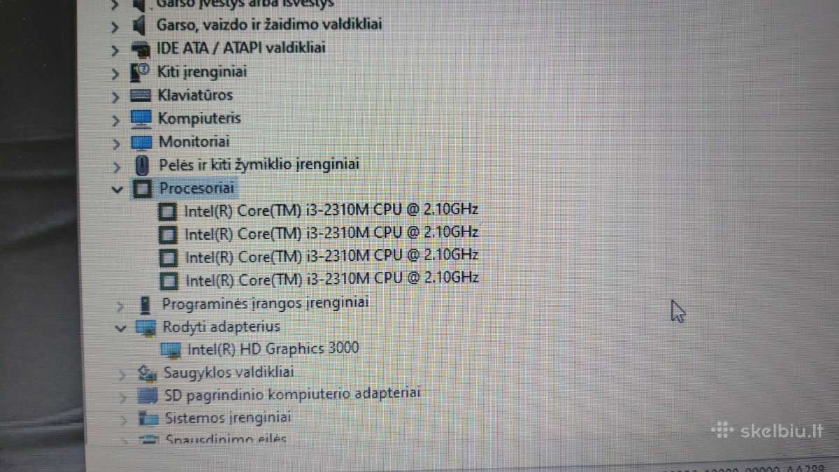 Hp Probook 4530s Win10 i3cpu 2,10ghz - nuotraukos Nr. 7