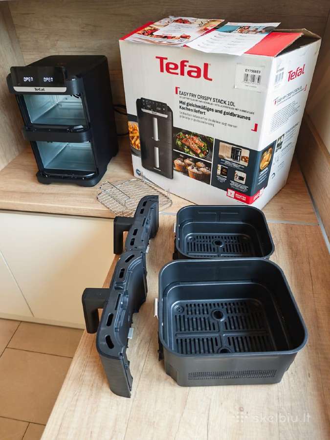 Tefal Easy Fry Chrispy stack 10l oro gruzdintuvė - nuotraukos Nr. 2