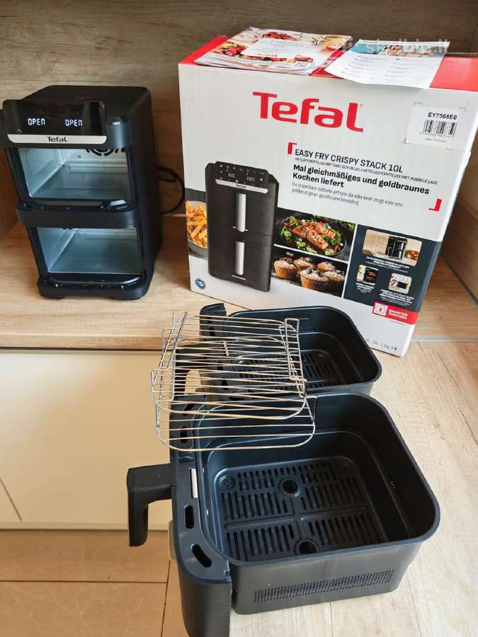 Tefal Easy Fry Chrispy stack 10l oro gruzdintuvė - nuotraukos Nr. 3