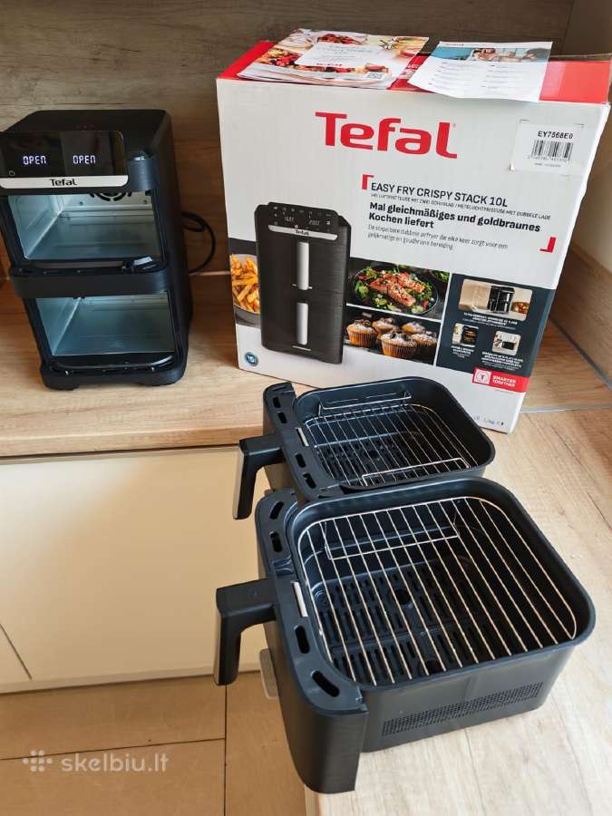 Tefal Easy Fry Chrispy stack 10l oro gruzdintuvė - nuotraukos Nr. 4