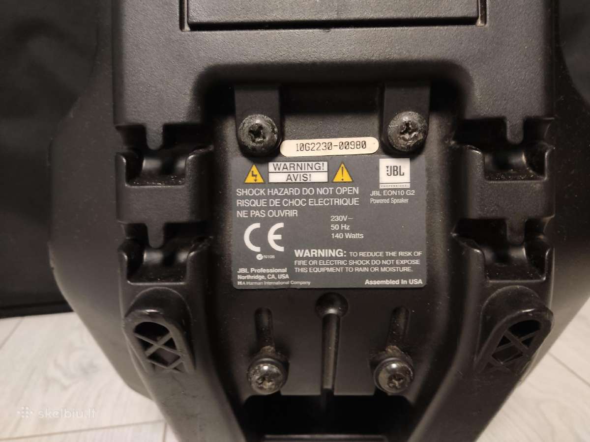 Jbl eon 10 g2 su firminiu dėklu - nuotraukos Nr. 5