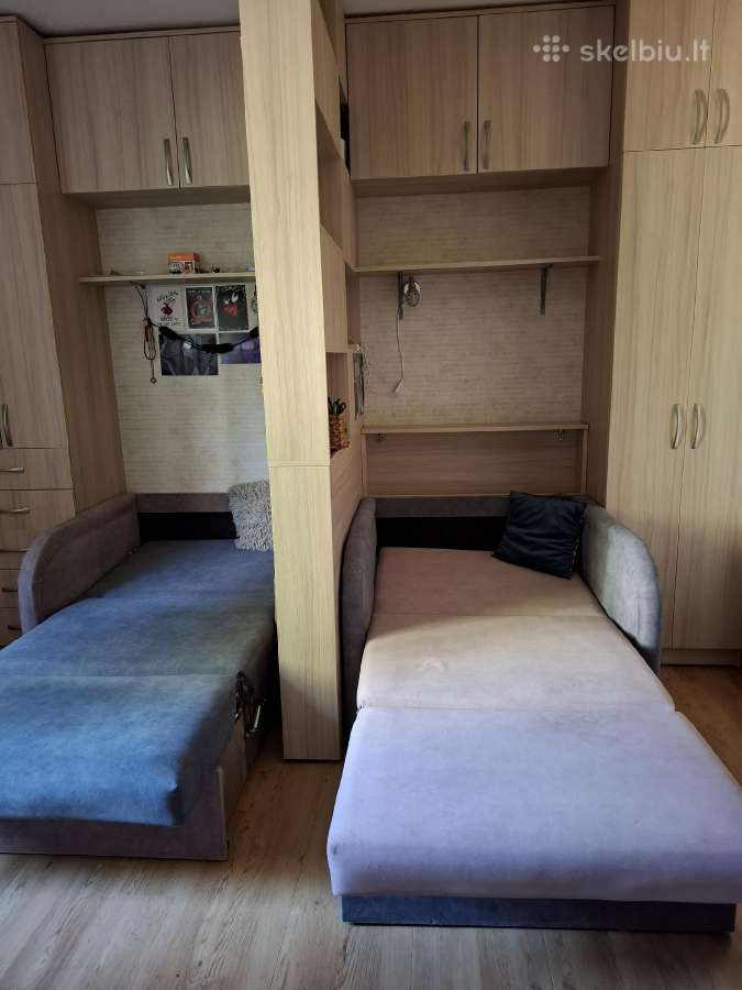 Vaikų kambario baldai su pertvara - nuotraukos Nr. 3