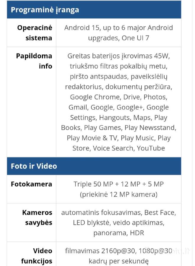 Parduodamas Samsung Galaxy A56 5G 256gb 8gb RAM - nuotraukos Nr. 12