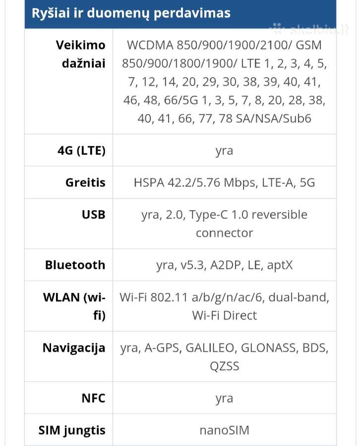 Parduodamas Samsung Galaxy A56 5G 256gb 8gb RAM - nuotraukos Nr. 14