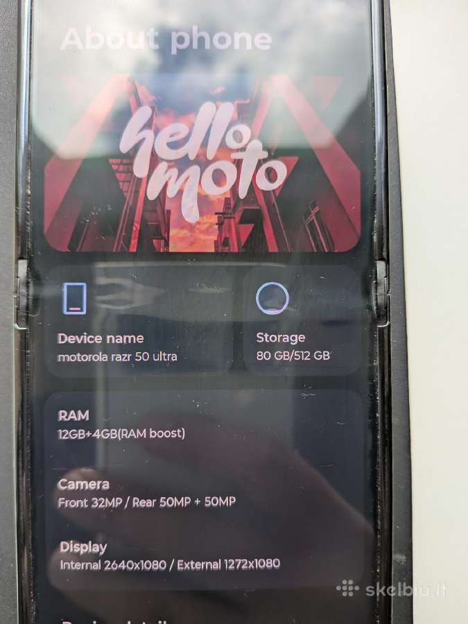 Motorola razr 50 ultra 512gb - nuotraukos Nr. 4