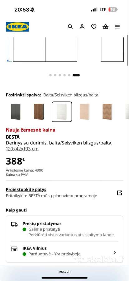 Tvarkinga daiktų laikymo spinta - nuotraukos Nr. 3