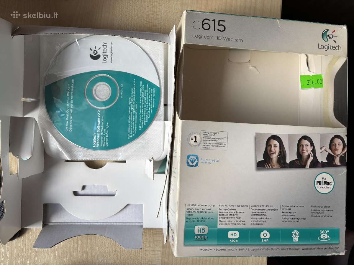 Internetinė kamera Logitech C615 /Widescreen Full - nuotraukos Nr. 2