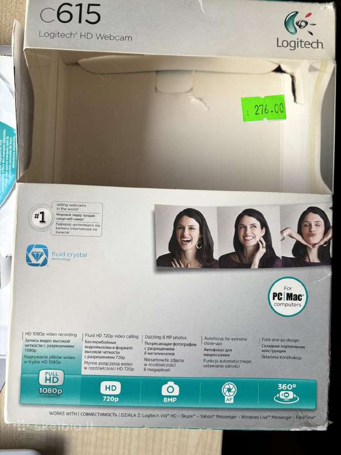 Internetinė kamera Logitech C615 /Widescreen Full - nuotraukos Nr. 3