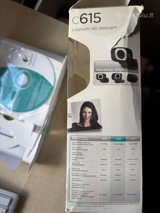 Internetinė kamera Logitech C615 /Widescreen Full - nuotraukos Nr. 6