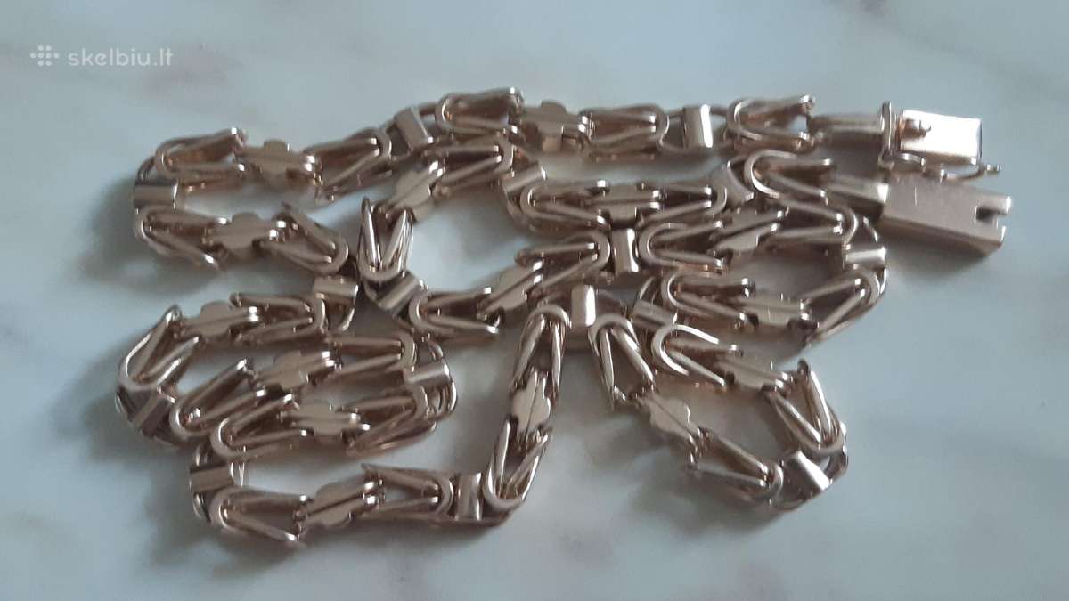 Karališkas Pitonas auksine grandinele 102,6gr - nuotraukos Nr. 6