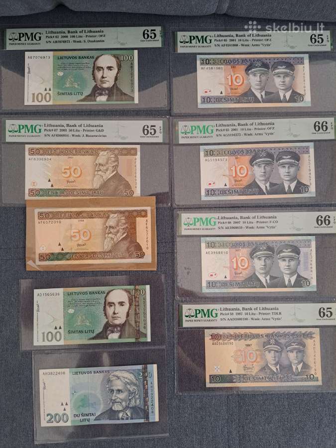 Banknotai, Monetos. - nuotraukos Nr. 2