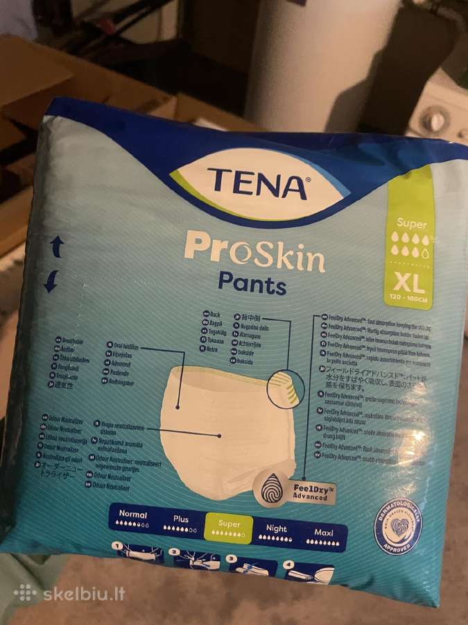 Sauskelnes Suaugusiems Tena Super XL 12 vnt. - nuotraukos Nr. 3