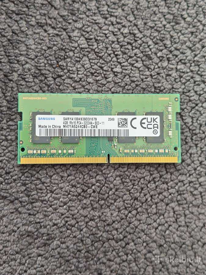 Samsung 4 GB Ddr4 3200 MHz So-dimm RAM - nuotraukos Nr. 2