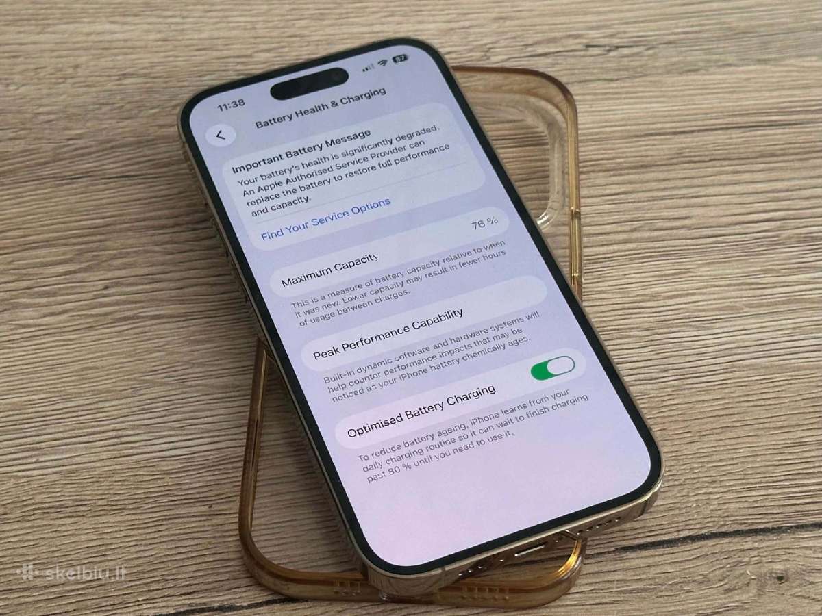 iPhone 14 Pro Gold - nuotraukos Nr. 4