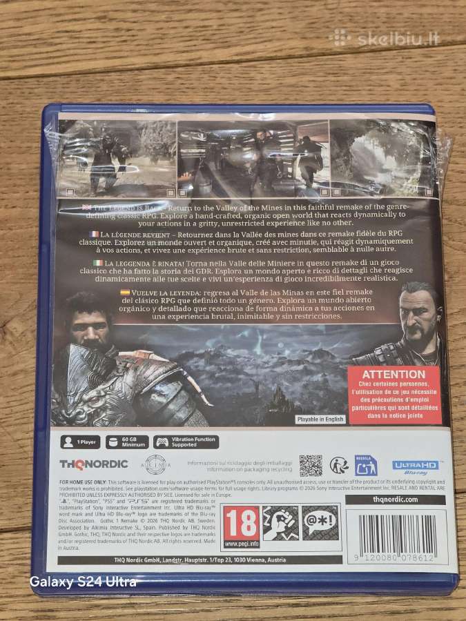 Gothic Remake Playstation 5 - nuotraukos Nr. 3