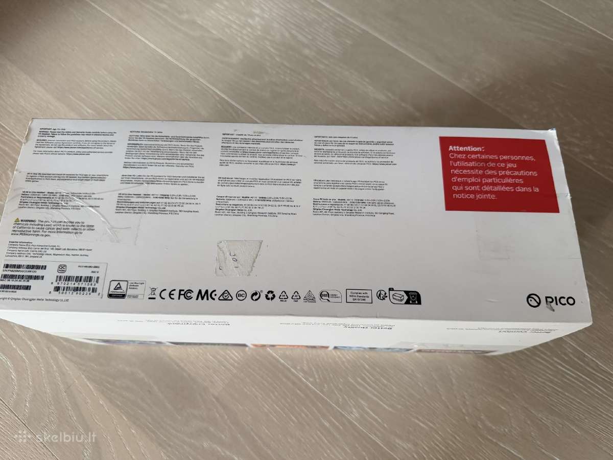 Pico 4 256 GB Vr akiniai su valdikliais - nuotraukos Nr. 3