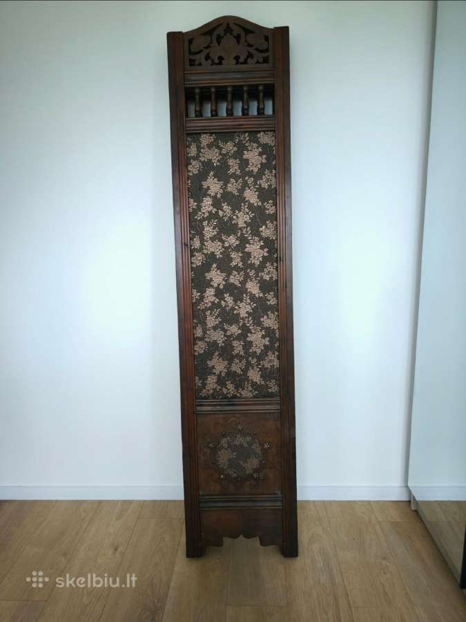 Išskirtinė 4-ių dalių vintage medinė širma - nuotraukos Nr. 12