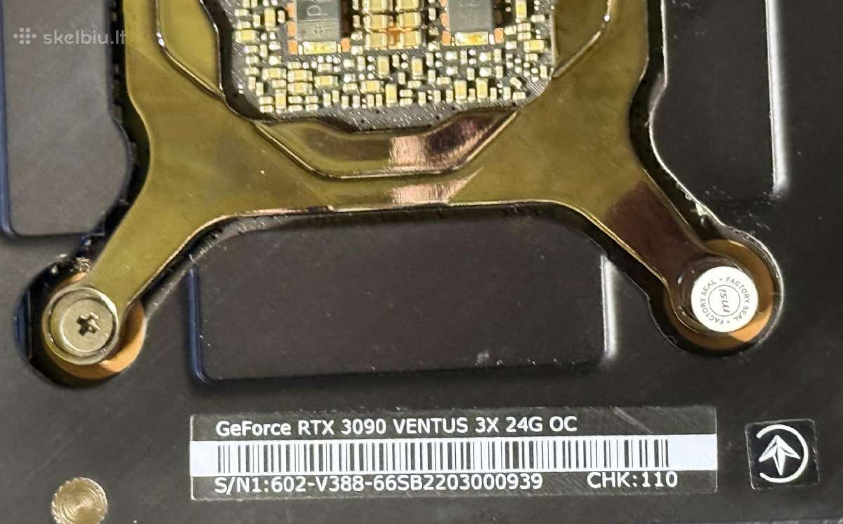 Msi Geforce Rtx 3090 Ventus 3x 24g Oc - nuotraukos Nr. 3