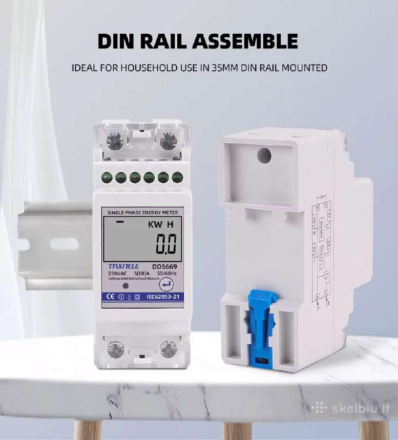 Dvikryptis elektros skaitiklis su R485 - nuotraukos Nr. 6