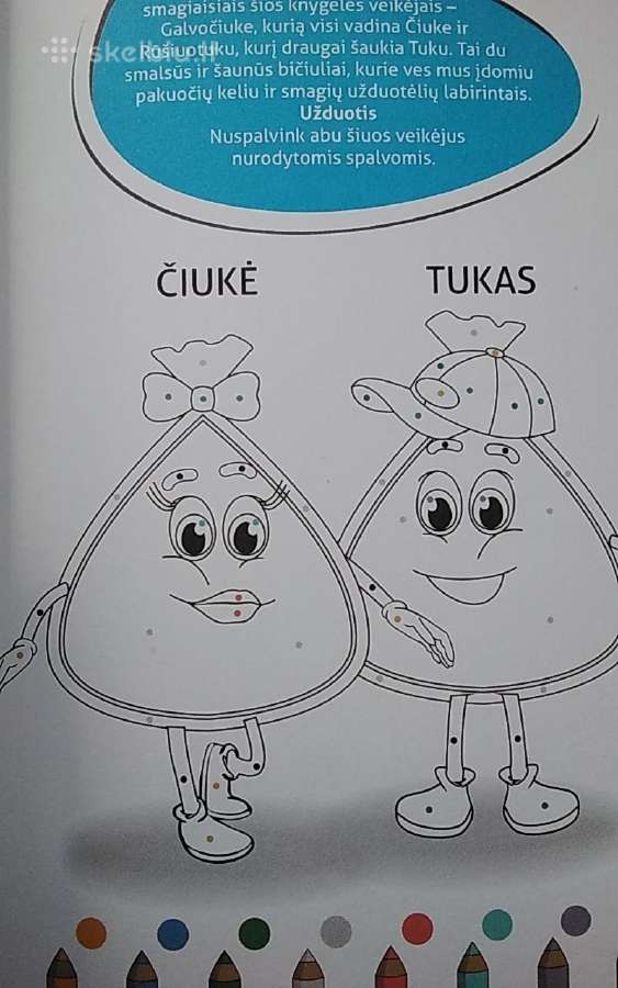 Galvočiukė Čiukė ir Rūšiuotukas Tukas pakuočių kel - nuotraukos Nr. 2