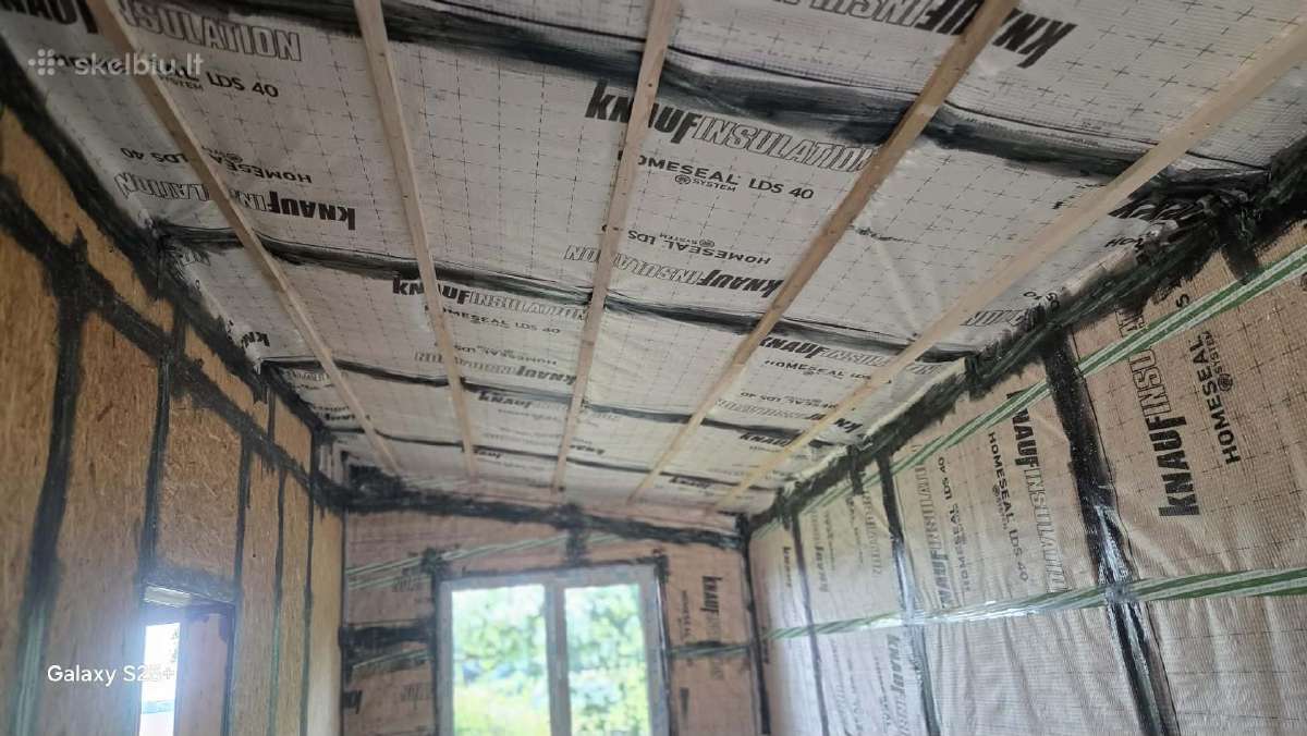 Stogo, sienų šiltinimas poliuretano putomis - nuotraukos Nr. 12