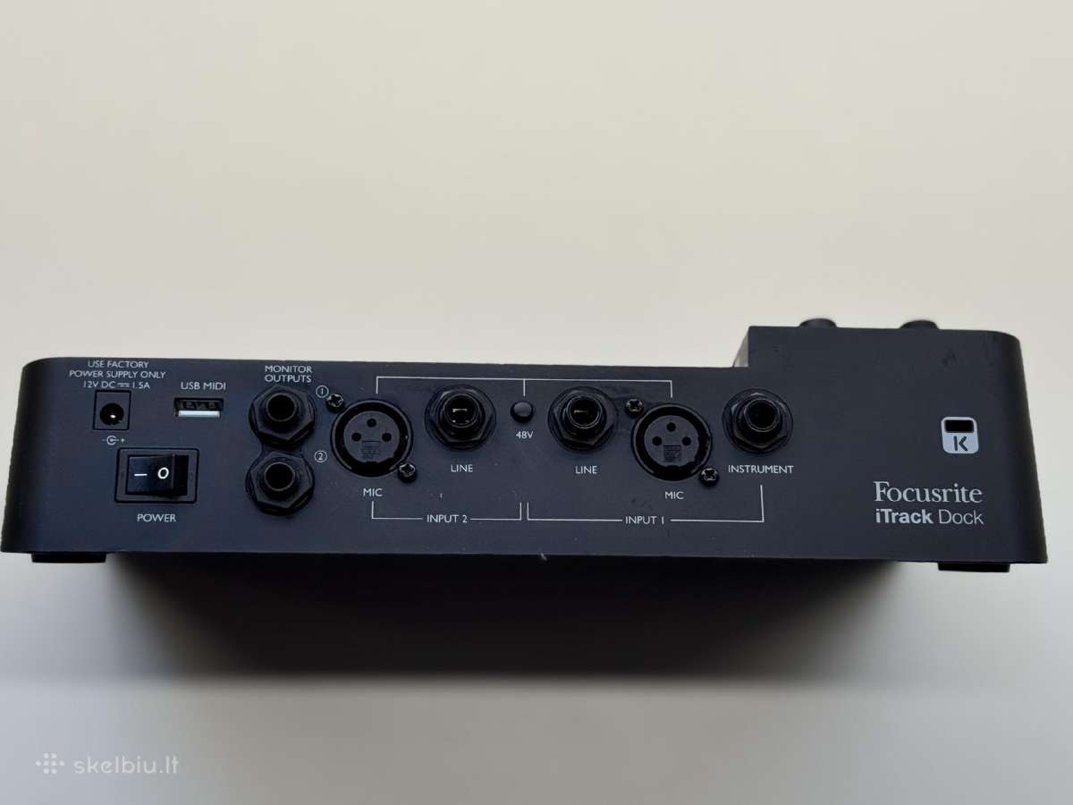 Focusrite itrack Dock, garso plokštė iPad - nuotraukos Nr. 2