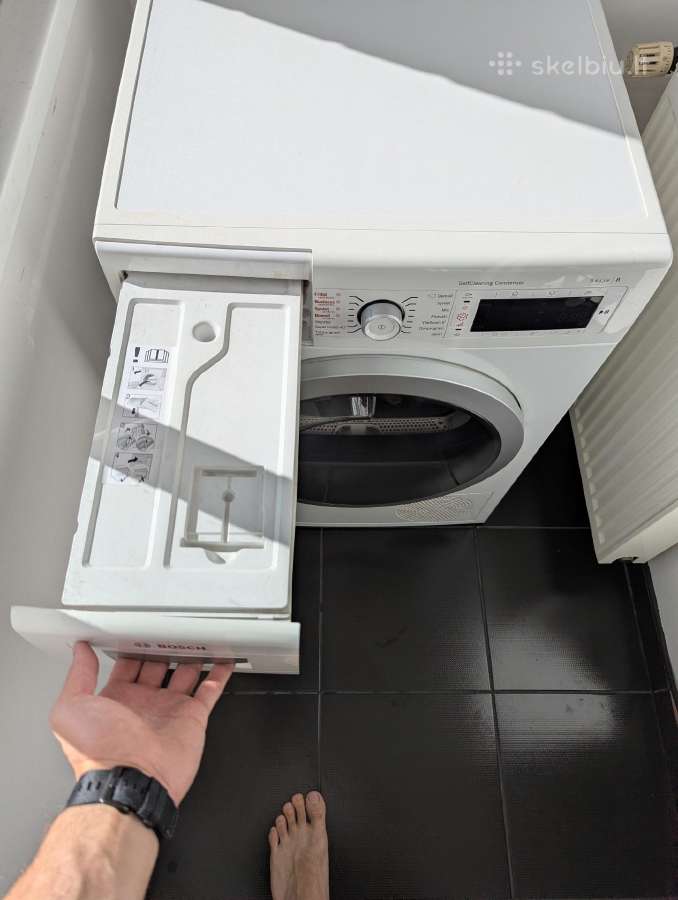 Naudota džiovyklė Bosch 9kg, A++, šilumos siurblys - nuotraukos Nr. 2
