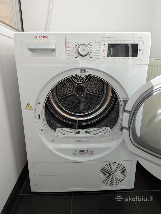 Naudota džiovyklė Bosch 9kg, A++, šilumos siurblys - nuotraukos Nr. 3