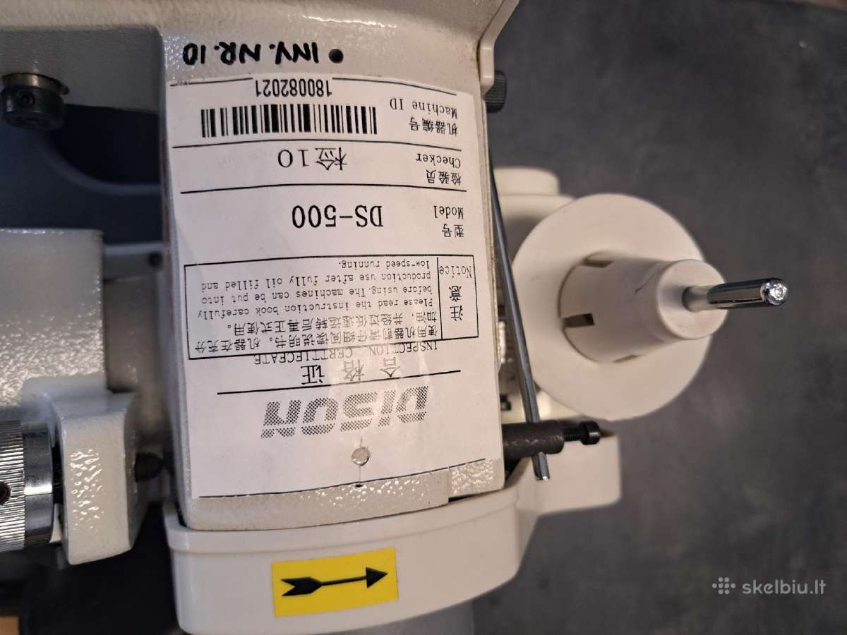Dison DS-500 paslėpto dygsnio siuvimo mašina - nuotraukos Nr. 9
