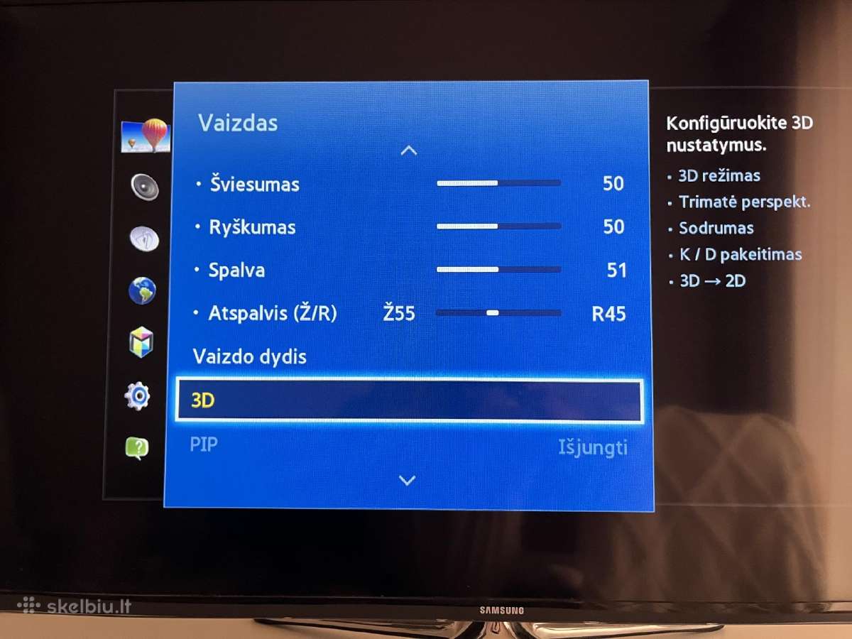 Samsung Full HD, 102 cm, išmanus, 3D - nuotraukos Nr. 3