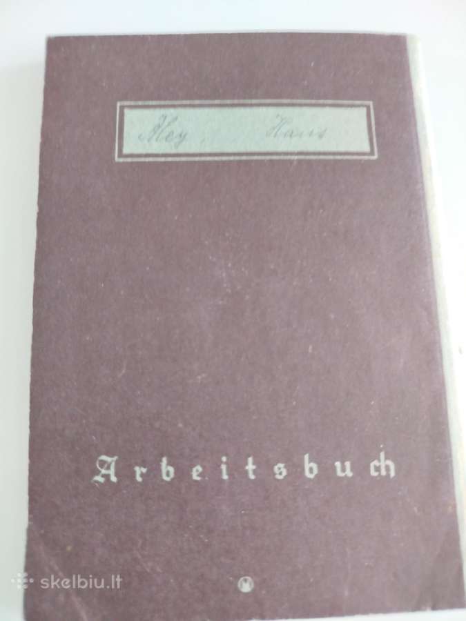 Vokiška darbo knygutė - nuotraukos Nr. 6