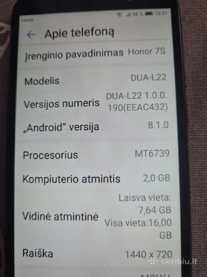 Huawei Honor Dua -L22 geras veikiantis - nuotraukos Nr. 3