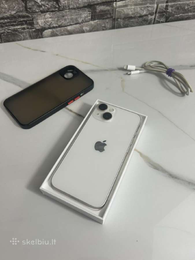 iPhone 14 128gb 77% White - nuotraukos Nr. 4