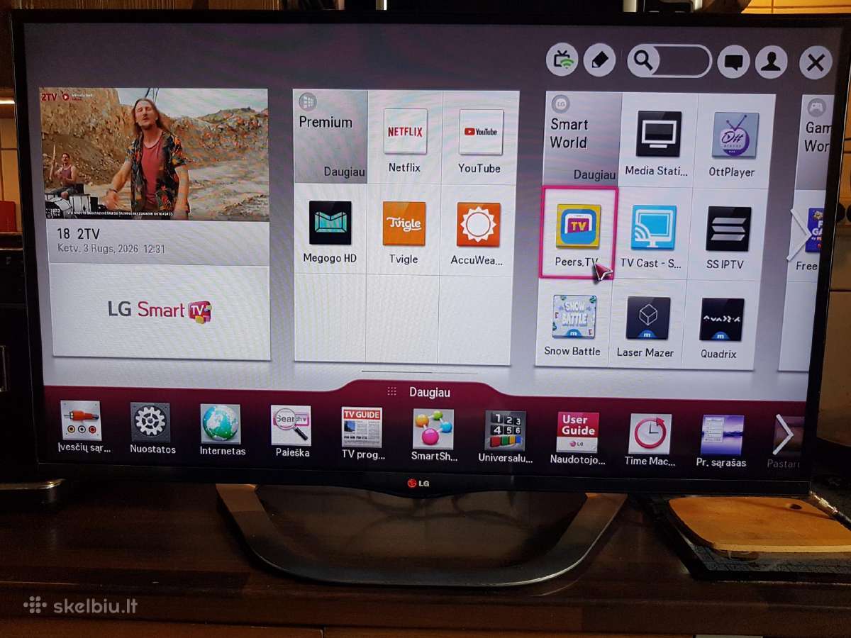 42 colių 3D Smart TV LED TV su Magic Remote ir 3D - nuotraukos Nr. 9