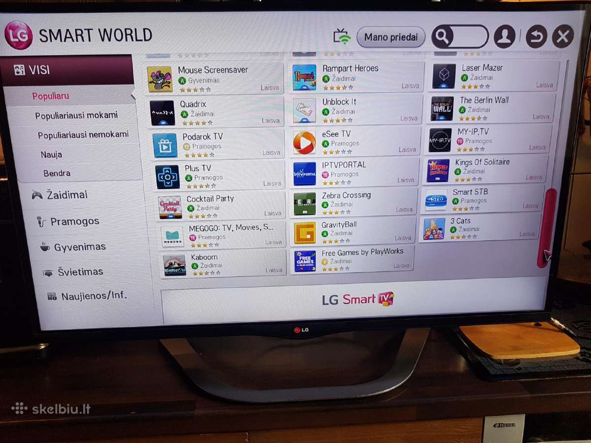 42 colių 3D Smart TV LED TV su Magic Remote ir 3D - nuotraukos Nr. 12