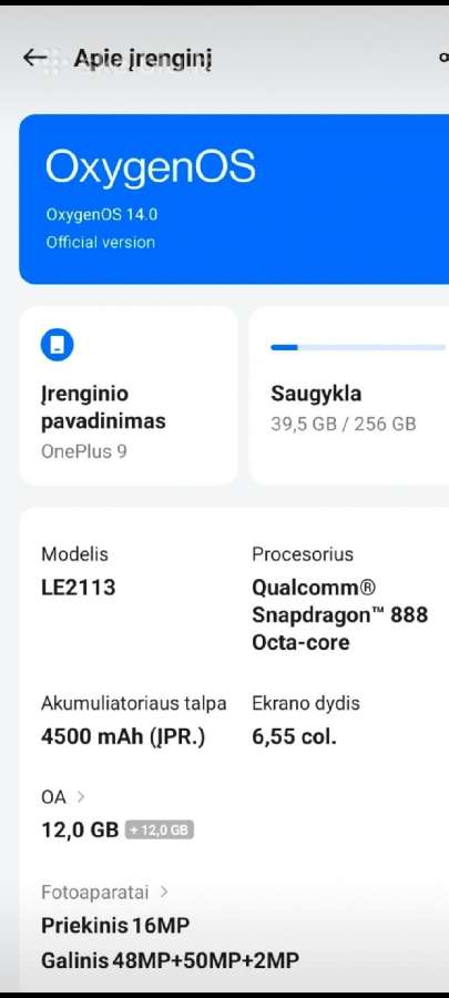 Oneplus 9 - nuotraukos Nr. 9
