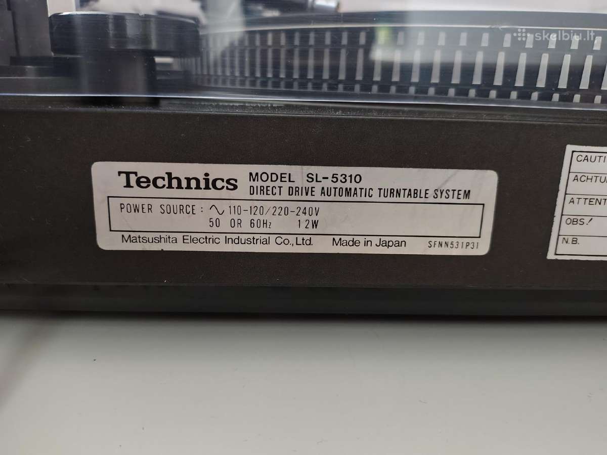 Technics SL-5310 - nuotraukos Nr. 5