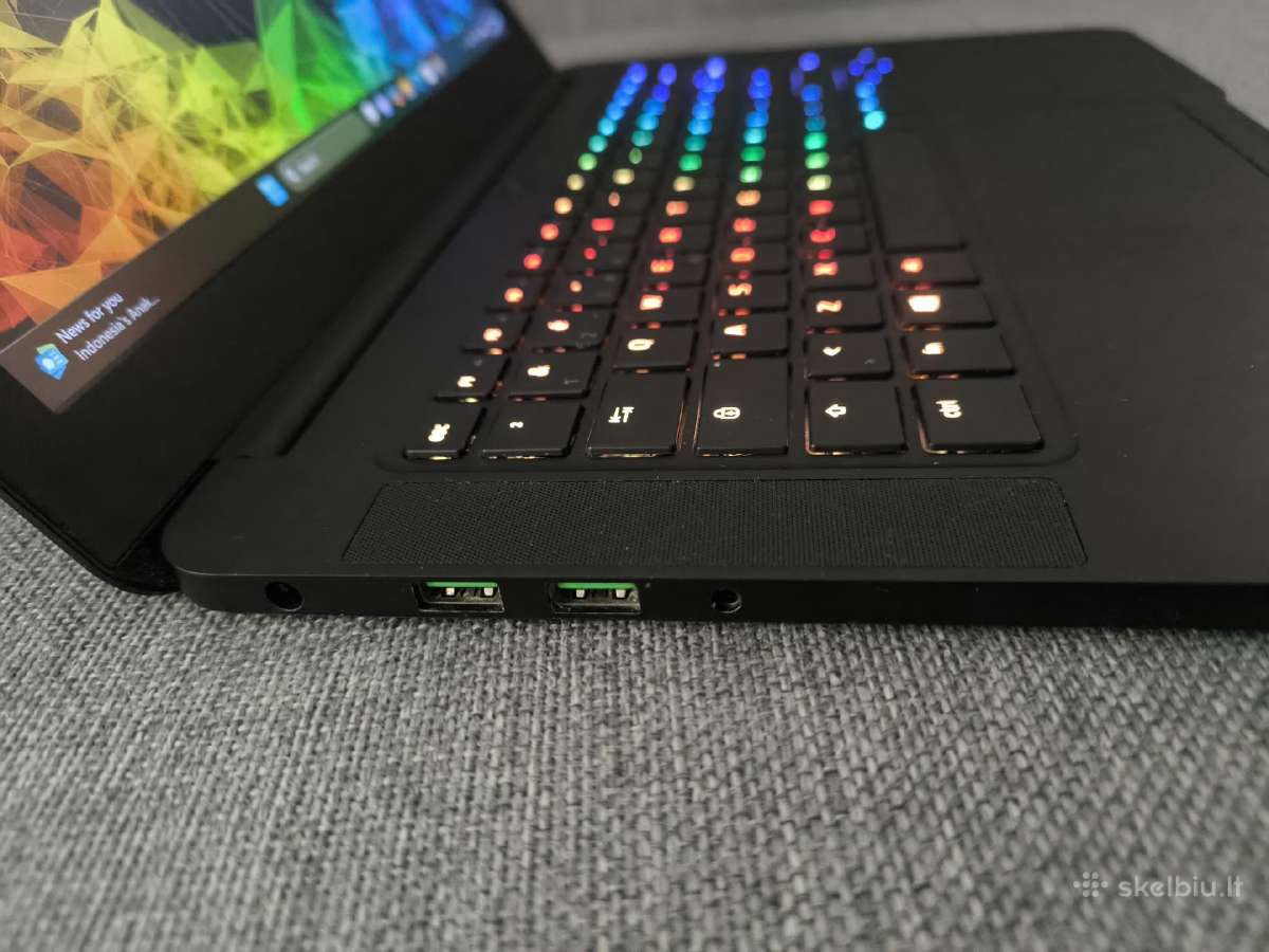 Razer blade i7 7700hq gtx 1060 6gb RAM 16gb - nuotraukos Nr. 2