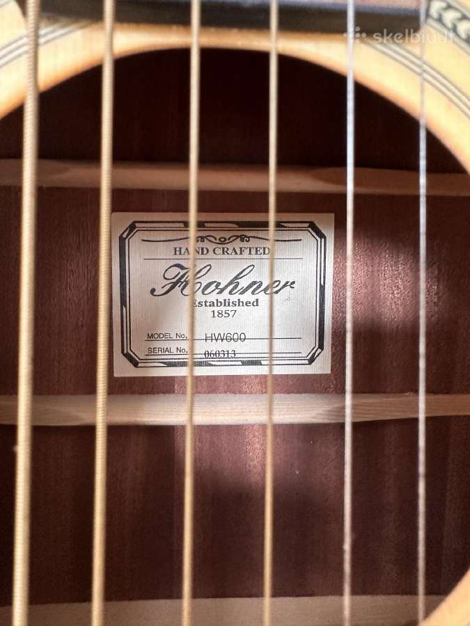 Parduodama puiki akustinė gitara Hohner Hw600 - nuotraukos Nr. 2