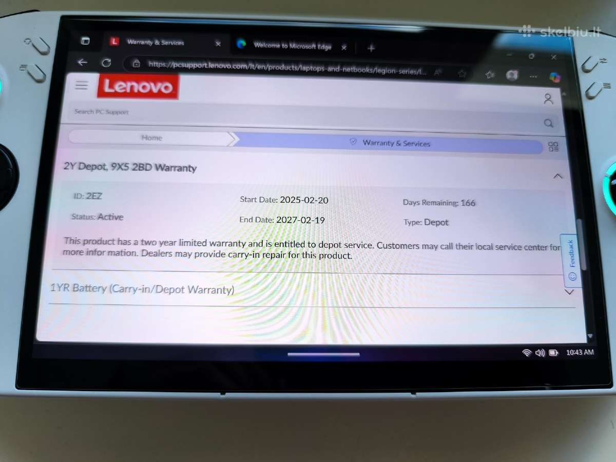 Lenovo Legion Go S 8arp1 Amd Z2 Go 512gb garanti - nuotraukos Nr. 8