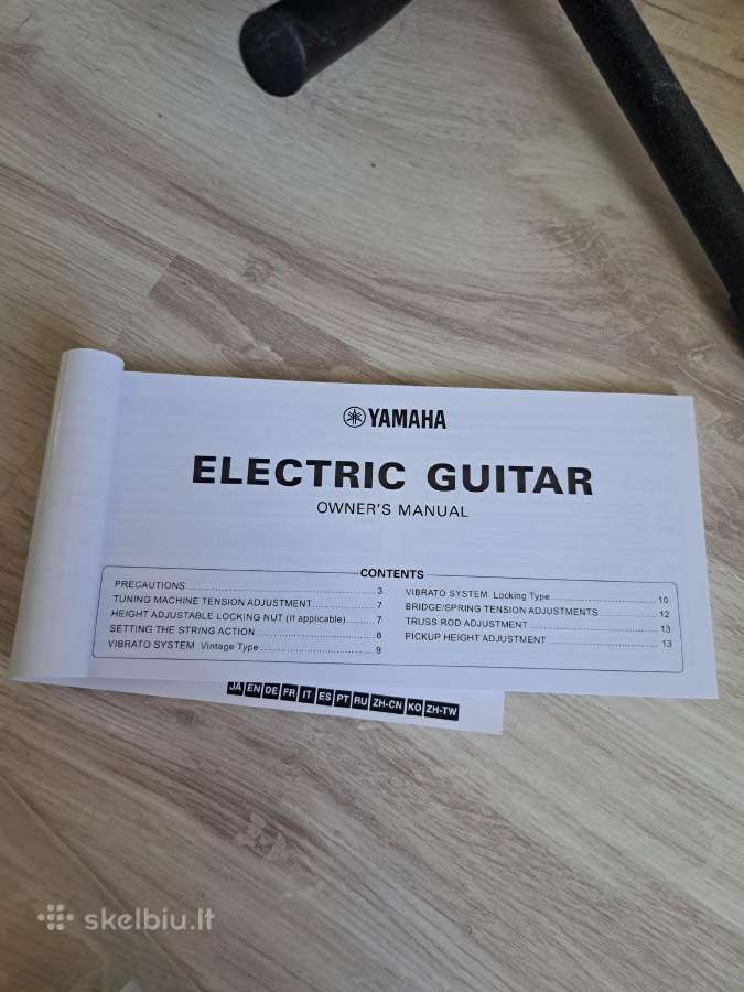 Yamaha Eg 112c elektrinė gitara + kubas + priedai - nuotraukos Nr. 13