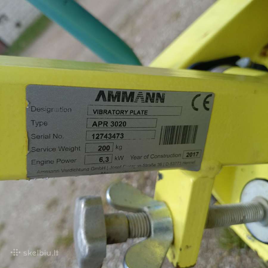 Amann 200kg reversine vibroplokste honda varikliu - nuotraukos Nr. 5