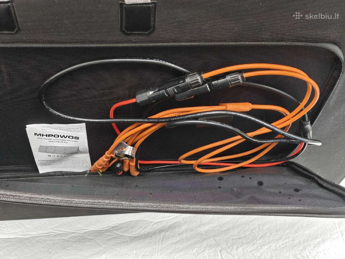 Nešiojama 400w saulės baterija Mhpowos 31v - nuotraukos Nr. 2